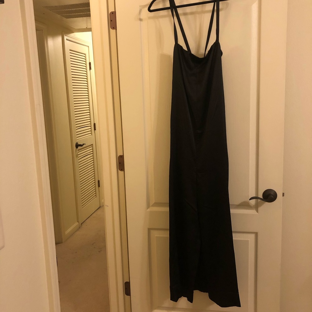 🎉2XHOSTPICK🎉Lou&Grey Hammered Satin Jumpsuit BLK - Picture 3 of 6